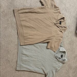 Massimo Dutti Cotton Linen Polos